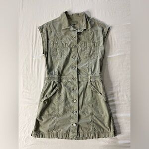 American Eagle Outfitters Olive Green Sleeveless Dress